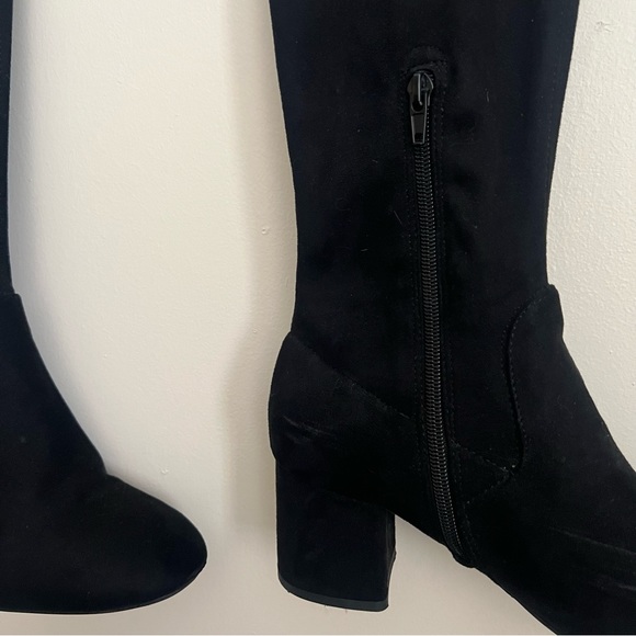 KELLY & KATIE Suede over the knee heeled boots - Picture 3 of 3